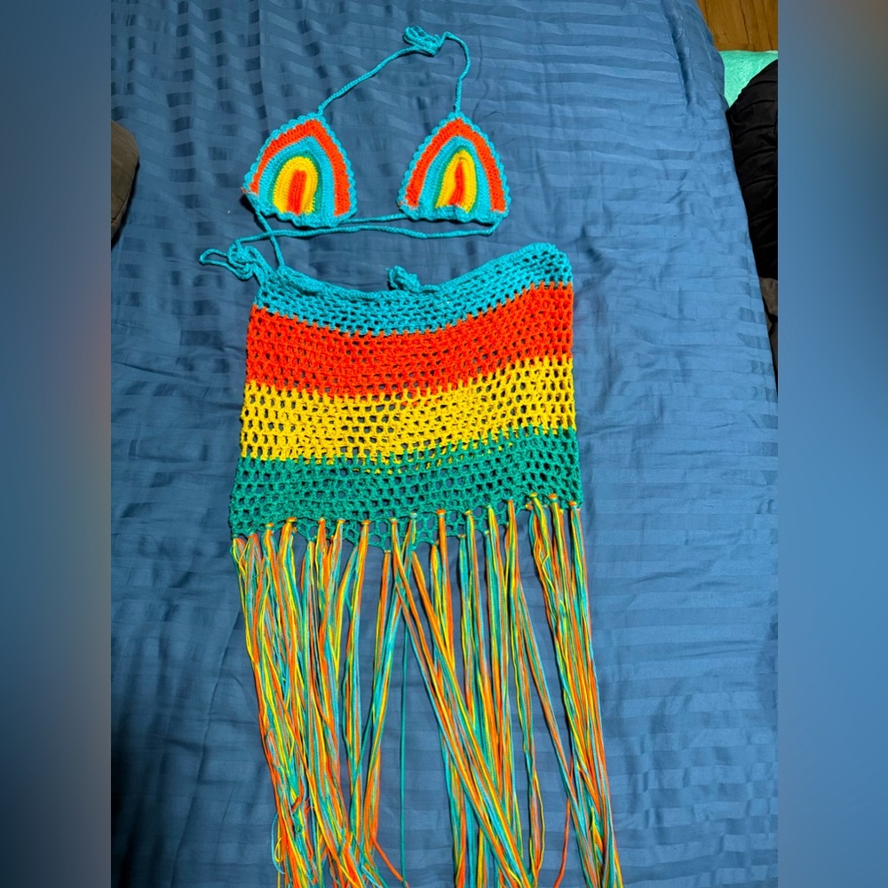 Knitted skirt set